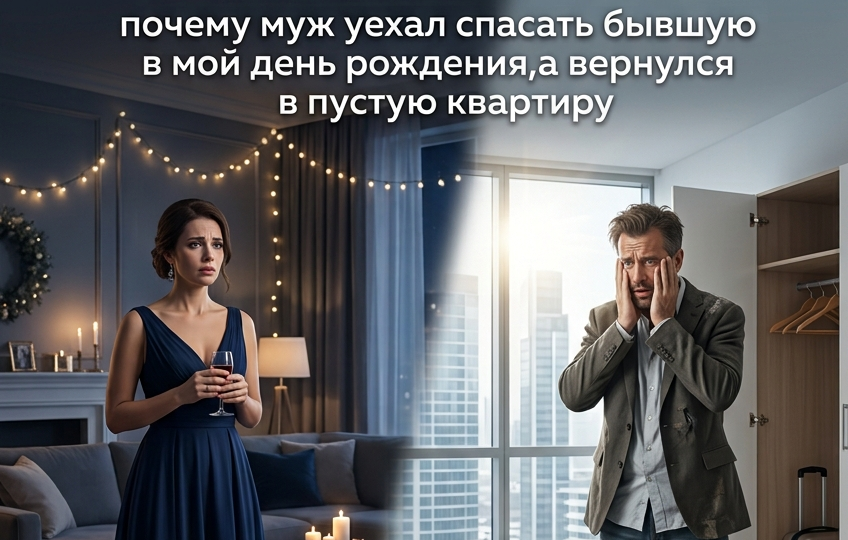 «Отмечай без меня, у Юли ЧП»: почему муж уехал спасать бывшую в мой день рождения, а вернулся в пустую квартиру