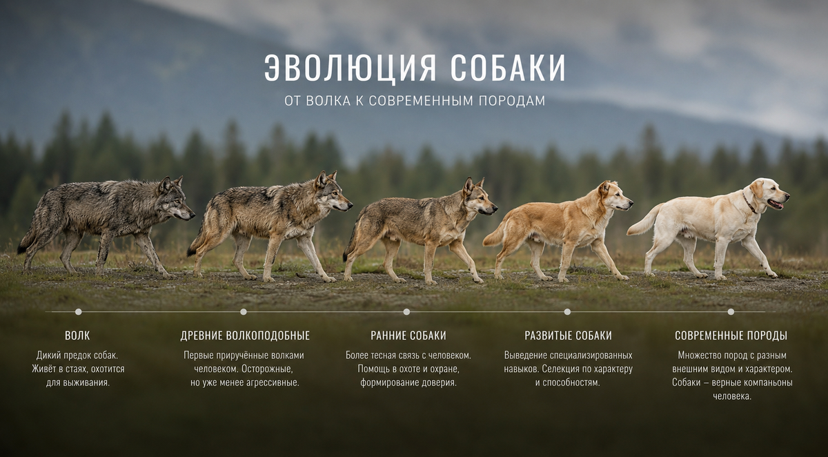 За тысячи лет рядом с человеком собаки изменились, и сегодня имеют другие потребности. Фото: журнал "Питомцы".