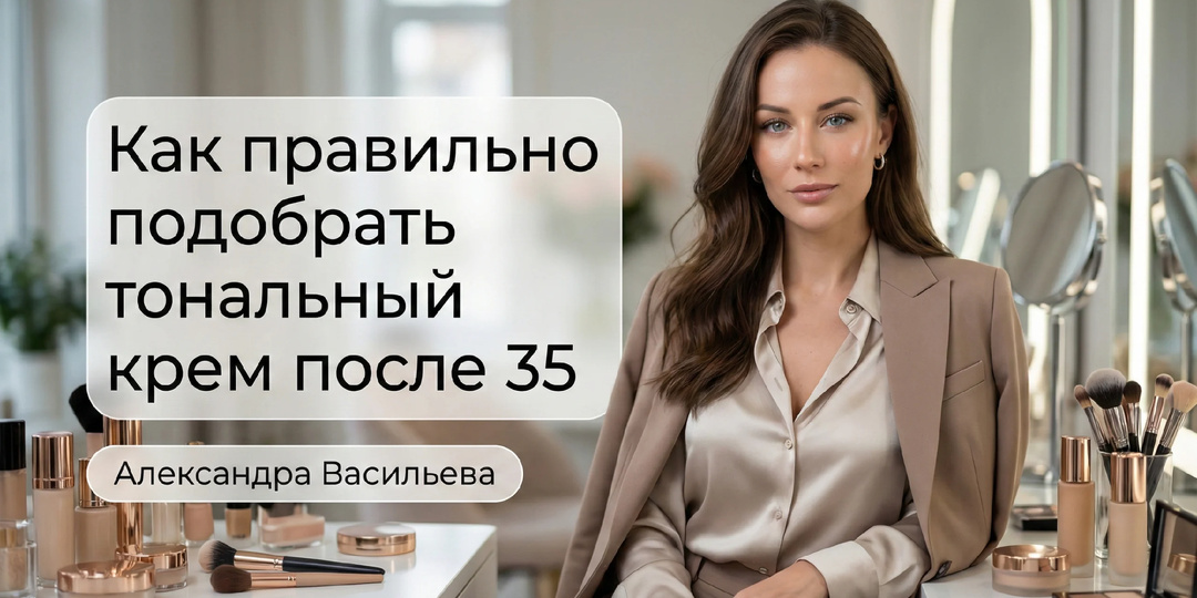 Тональный крем после 35: выбор тона и сатиновое покрытие