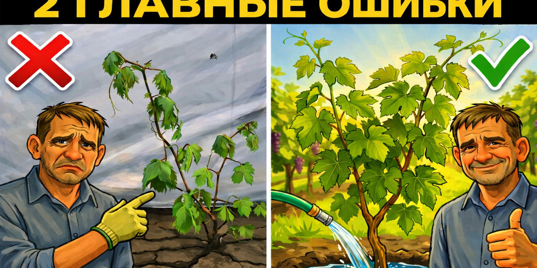 🍇 Две КЛЮЧЕВЫЕ ОШИБКИ начинающих виноградарей и ваши молодые кусты винограда ОТКАЗЫВАЮТСЯ РАСТИ!