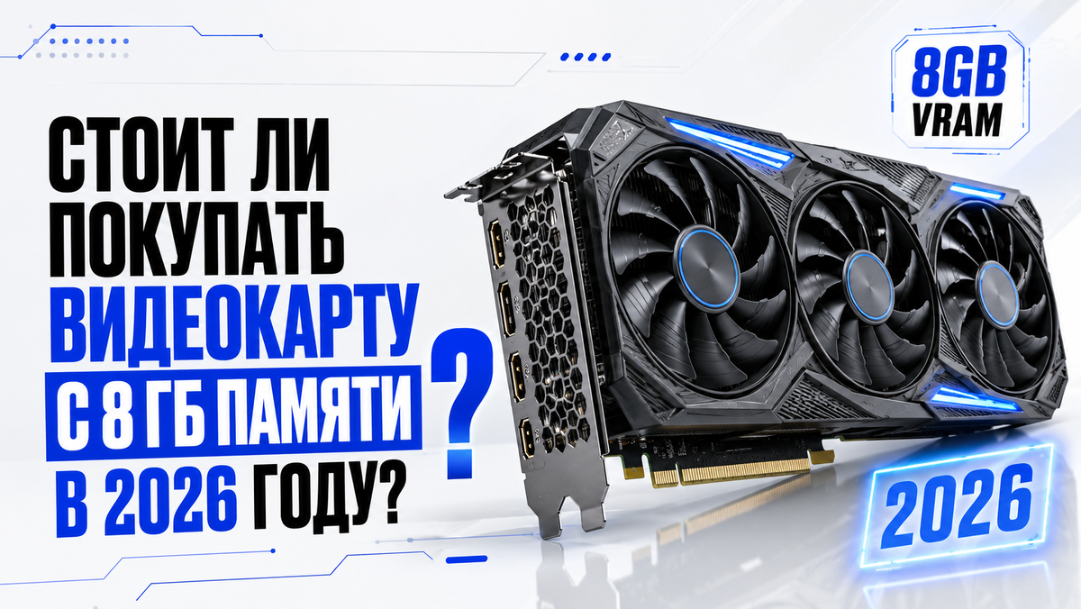 Стоит ли покупать видеокарту с 8 ГБ памяти в 2026 году: честный ответ без мифов и маркетинга
