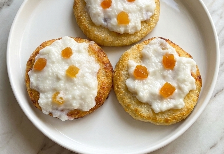 Кокосовые ПП-булочки с кремом и курагой🍑 Минимум калорий (100 ккал) и максимум насыщения