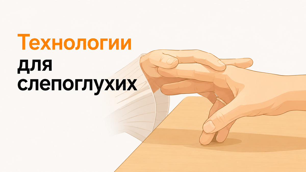 Основным и наиболее распространённым способом общения с человеком, который не видит и не слышит, является тактильная коммуникация