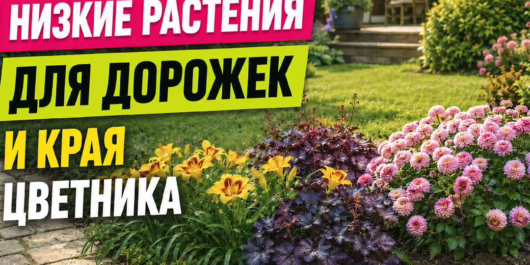 Низкорослые многолетники: 10 саженцев для бордюра, дорожек и аккуратных клумб