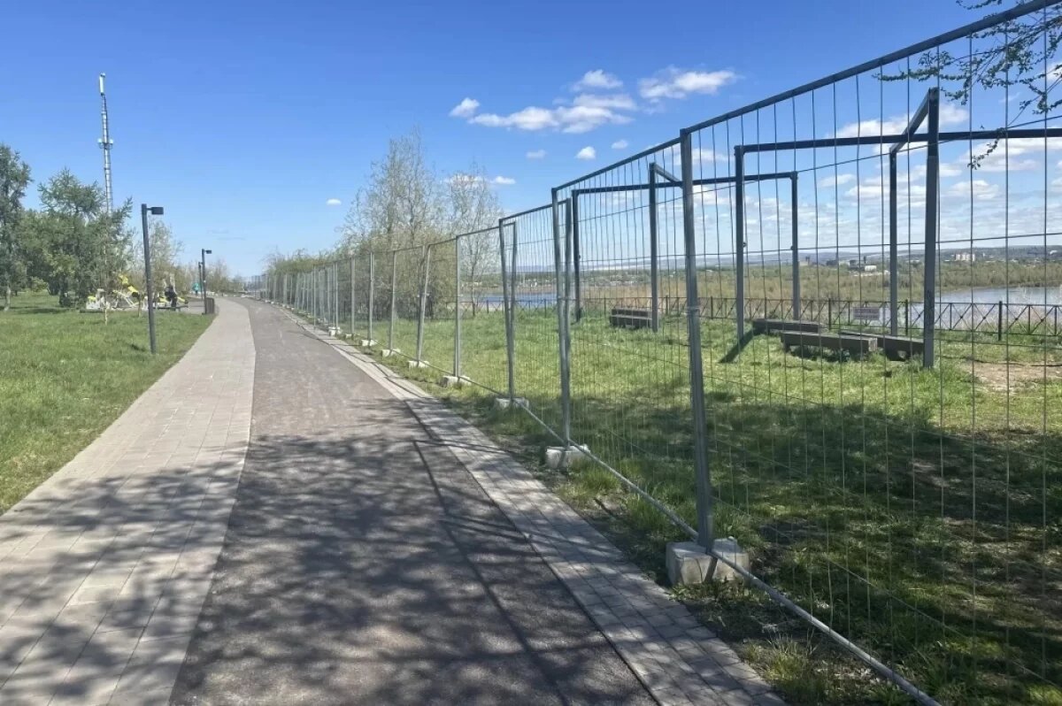    Стало известно, почему закрыли набережную «Зелёный берег» в Красноярске