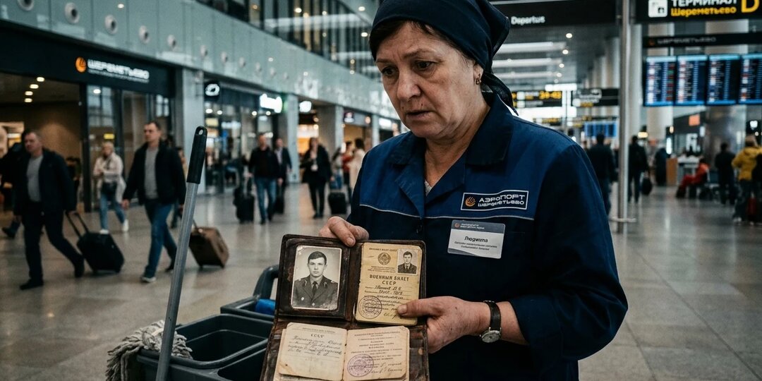 Уборщица в аэропорту Домодедово находит кошелёк, с фотографией и документами пассажира, которого ищут как пропавшего с