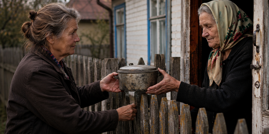 «Двадцать лет соседка здоровалась со мной через забор. Перед переездом она отдала мне старую кастрюлю»