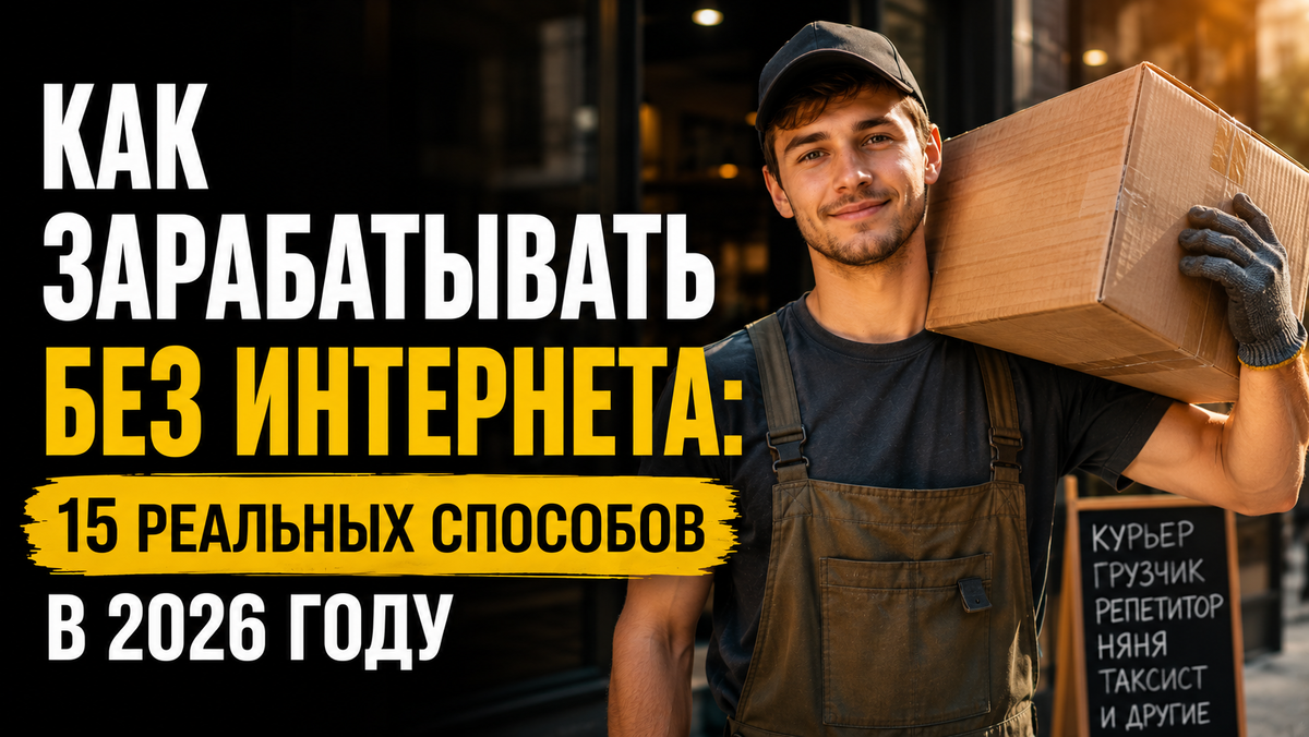 Как зарабатывать без интернета