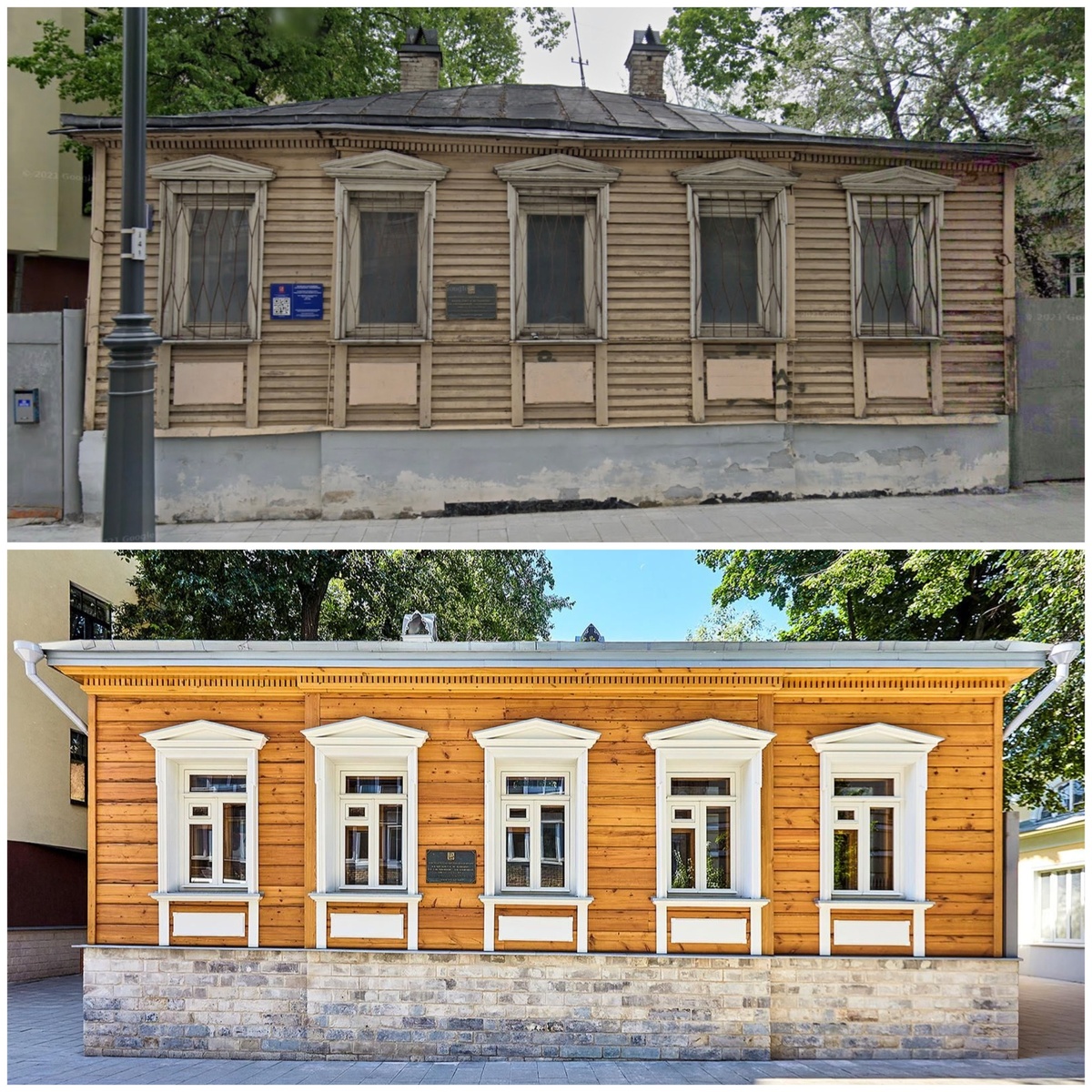    "Дом Мастера" в Мансуровском переулке в районе Хамовники - было и стало. / Мосгорнаследие