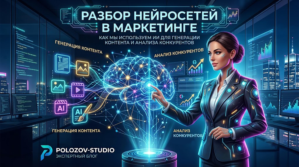 Разбор нейросетей в маркетинге: как мы используем ИИ для генерации контента и анализа конкурентов.