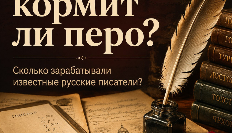 Кормит ли перо? Сколько зарабатывали известные русские писатели?