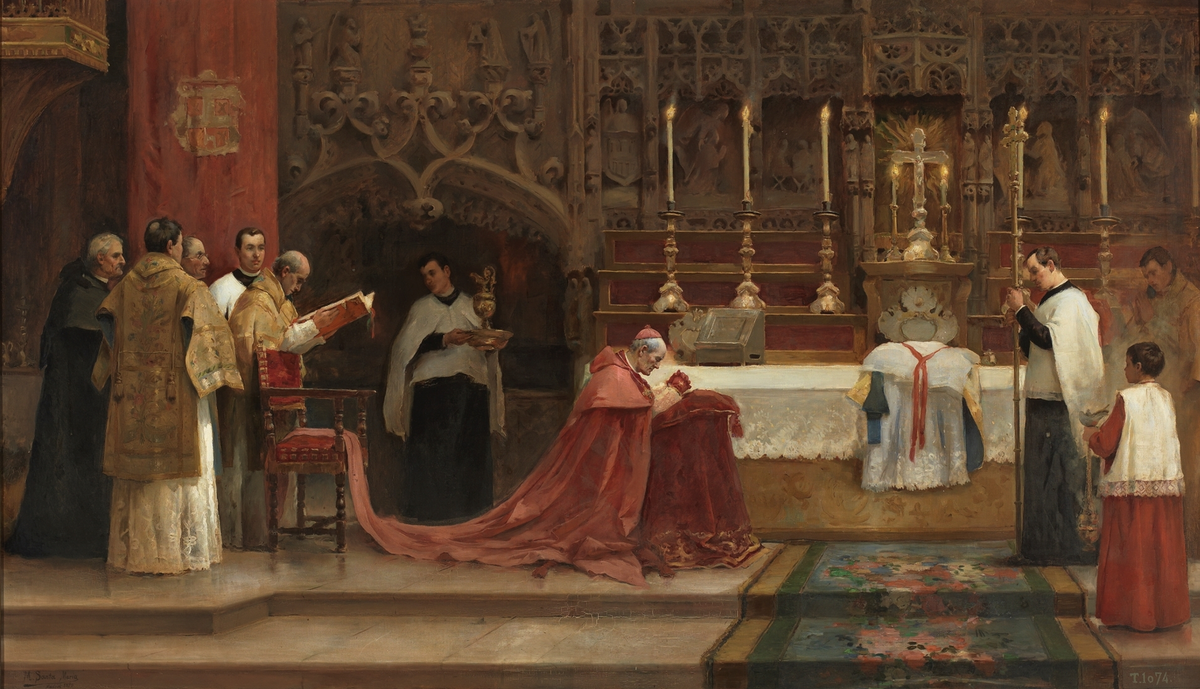 Марселиано Санта-Мария. "Месса пантифика", 1890.