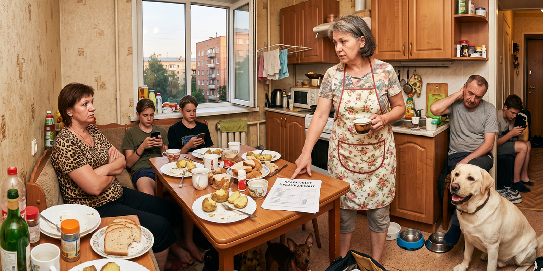В нашей квартире случилось стихийное собрание родственников, и я не знаю, как их выдворить