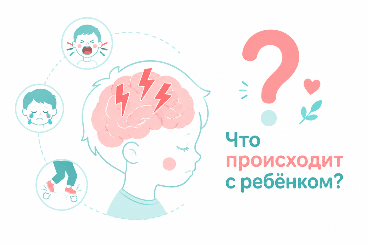 «Истерика — это реакция нервной системы на перегрузку. Ребёнок не может справиться с эмоциями.»