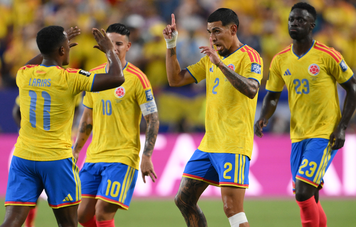   Футболисты сборной Колумбии  David Ramos/Getty Images