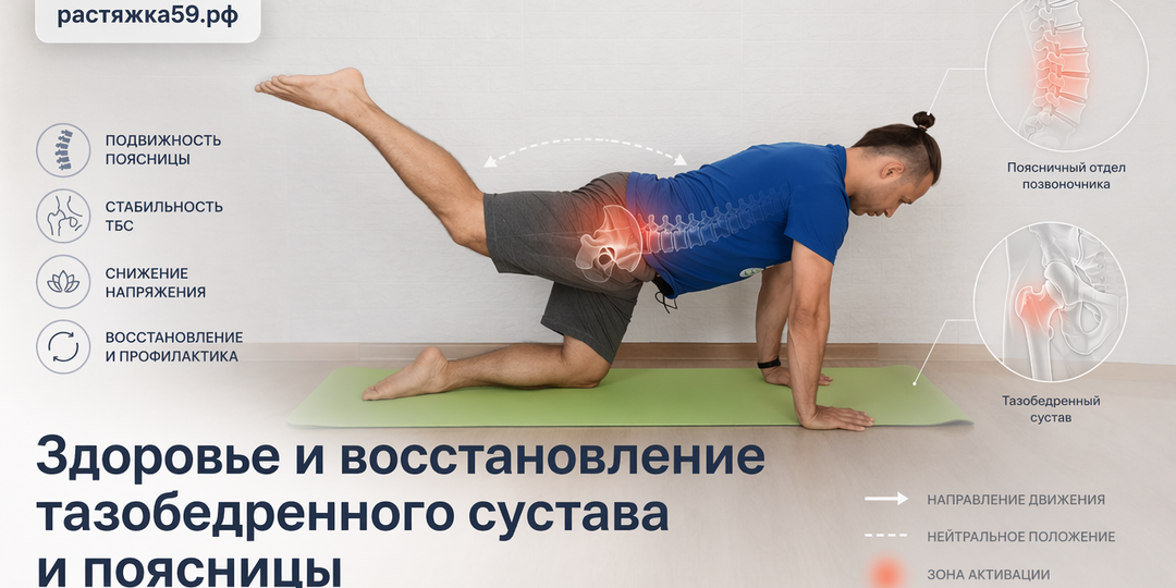Здоровье и восстановление тазобедренного сустава и поясницы