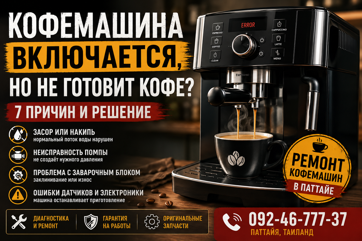 Ремонт кофемашин Паттайя