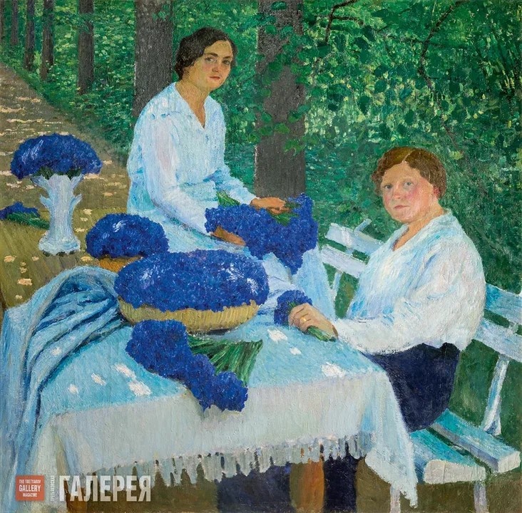 Игорь Грабарь. За чаем. Портрет жены художника. Изображение из открытых источников Яндекса