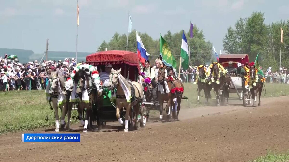    В Башкортостане прошел ежегодный конноспортивный фестиваль «Ҡанатлы Ат» - сюжет «Вестей»