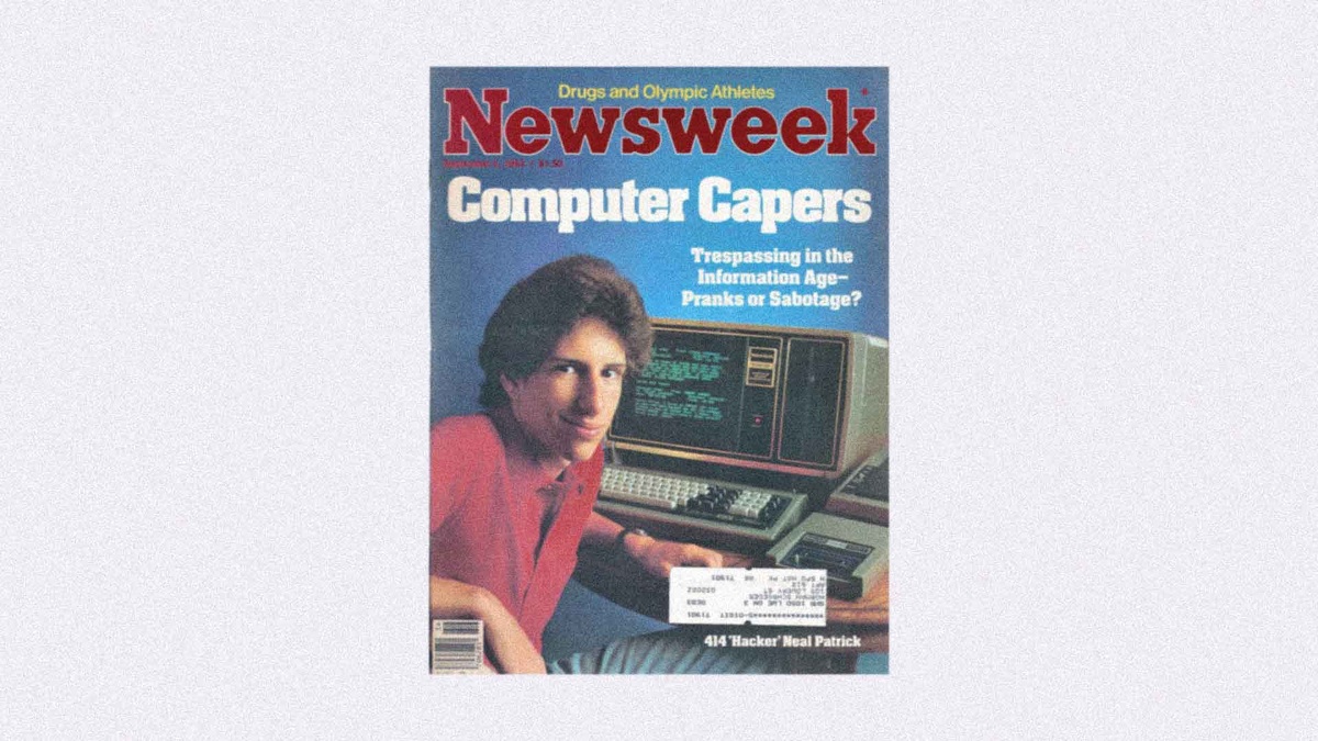 Один из членов группы The 414s Нил Патрик на обложке Newsweek Magazine, 1983