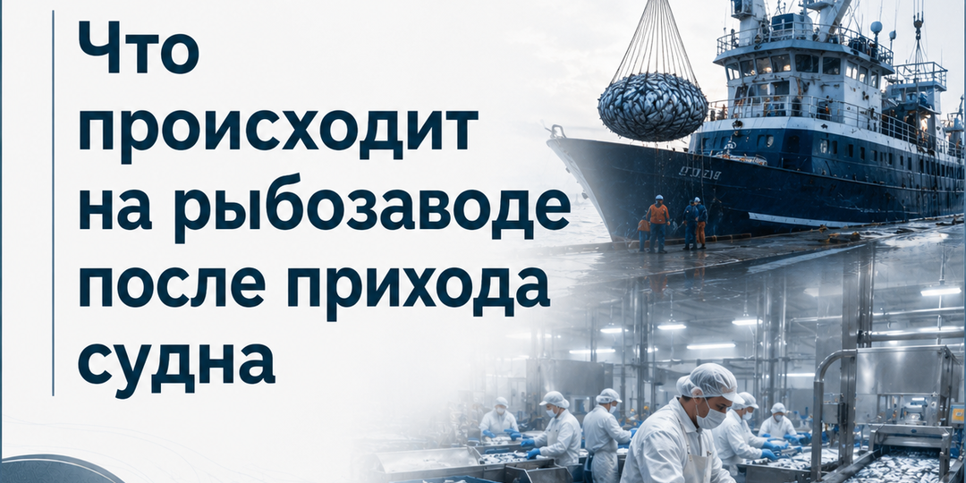 Что происходит на рыбозаводе после прихода судна