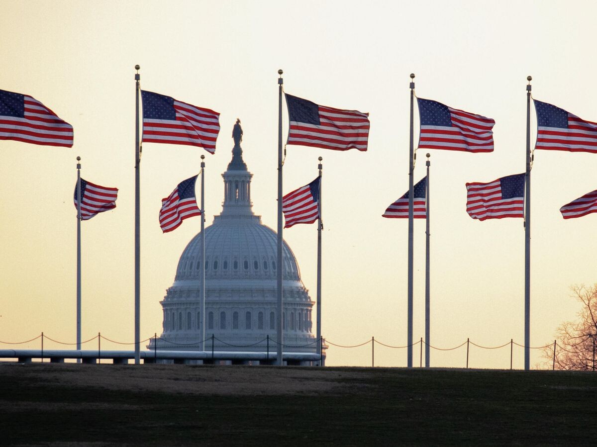    Американские флаги в Вашингтоне | © AP Photo / Jon Elswick