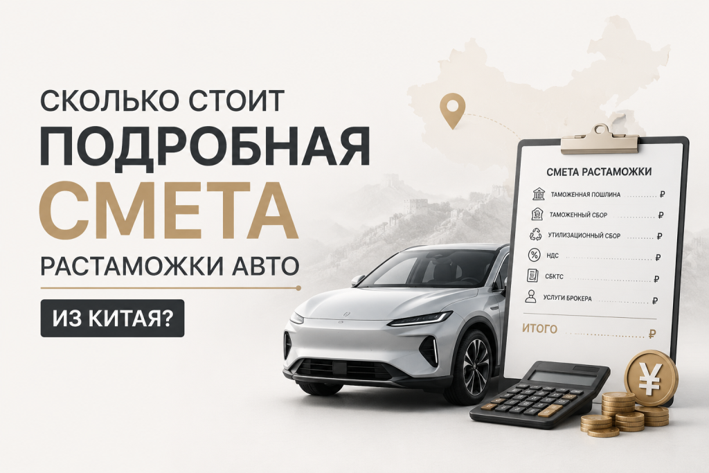    Сколько стоит подробная смета растаможки авто из Китая?