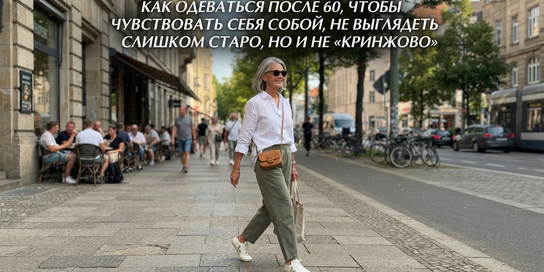 Как одеваться после 60 так, чтобы чувствовать себя собой — без «слишком возрастного», но и без молодёжного «кринжа»