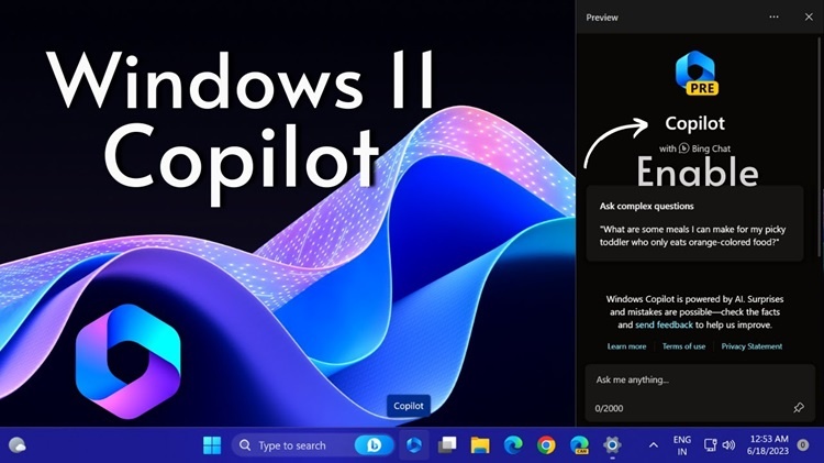 How to Enable Copilot feature on Windows 11 