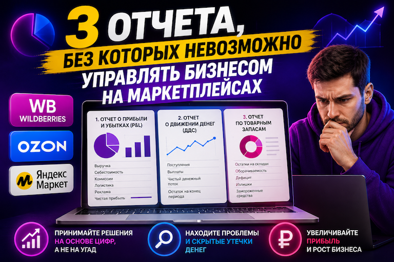 Три отчета, без которых невозможно управлять бизнесом на маркетплейсах