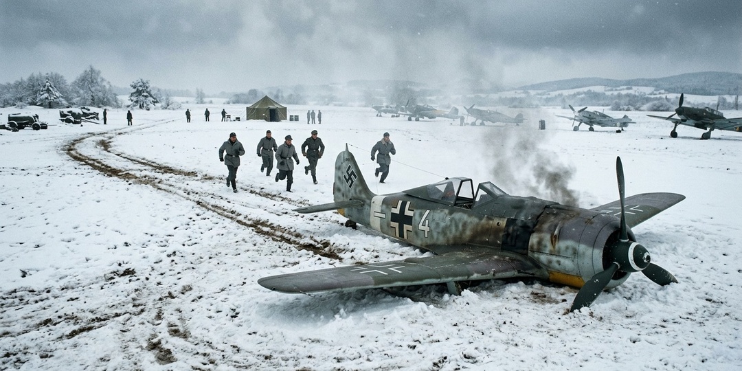 Согнутый винт, заклинивший фонарь и борозда в снегу: один эпизод с Fw 190 на Восточном фронте