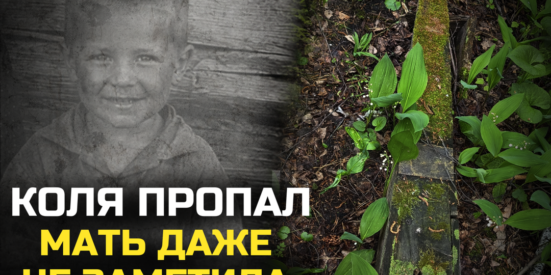 Коля пропал… Мать даже не заметила. Забытая детская могила.