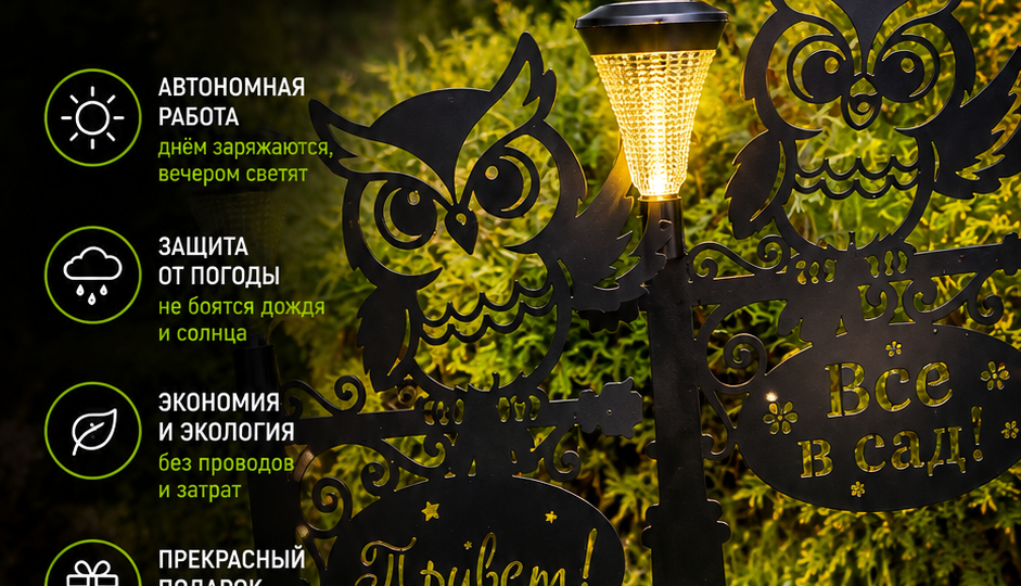 🦉 Свет, который встречает гостей с улыбкой!