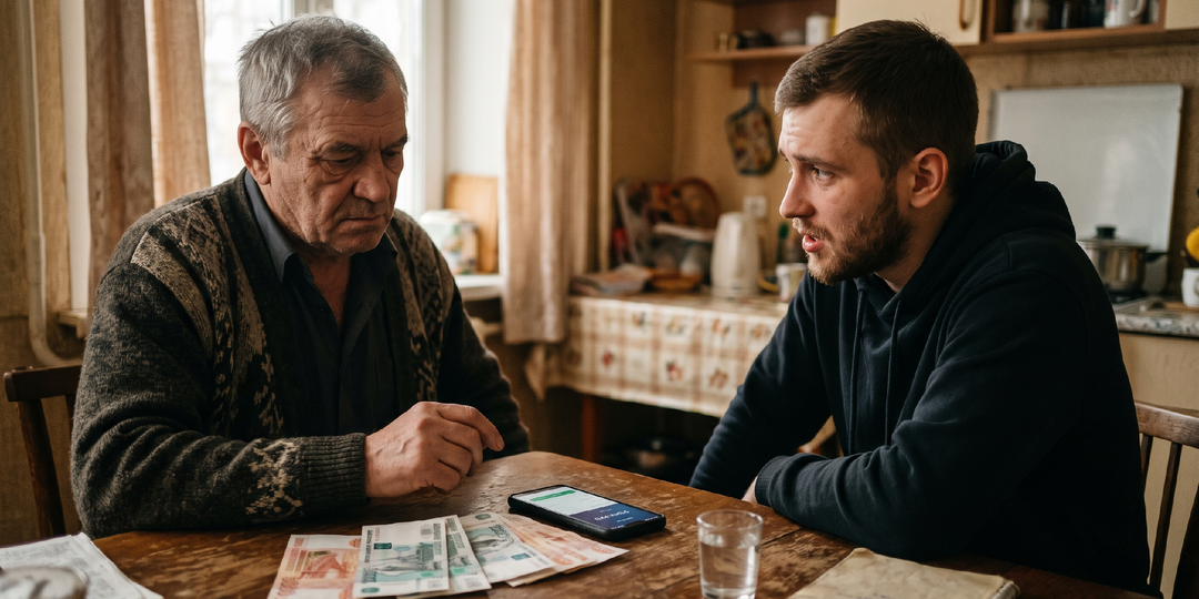 Внук зарабатывает на телефоне больше, чем я за всю жизнь у станка. И не может объяснить, чем занят