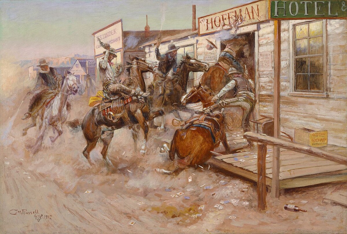     Чарльз Марион Рассел. Без стука. 1909