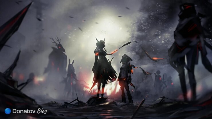    Лидеры Reunion в разрушенном Чернобоге, Arknights