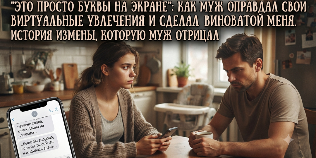 «Это просто буквы на экране»: как муж оправдал свои виртуальные увлечения и сделал виноватой меня
