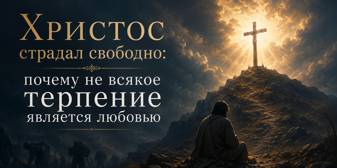 Христос страдал свободно: почему не всякое терпение является любовью