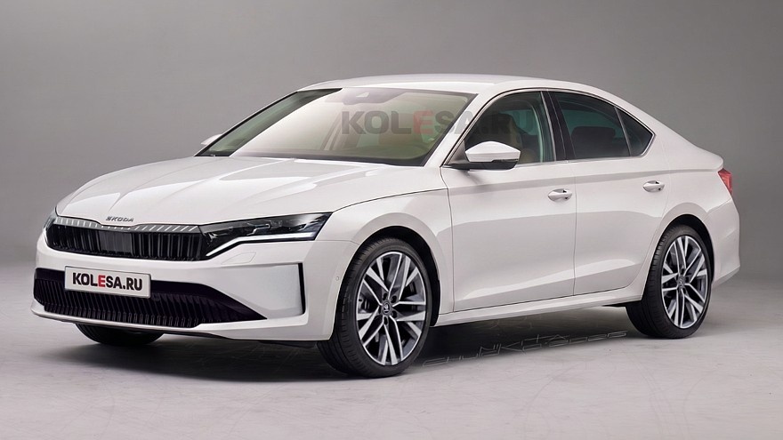    Рендер обновлённой Skoda Octavia