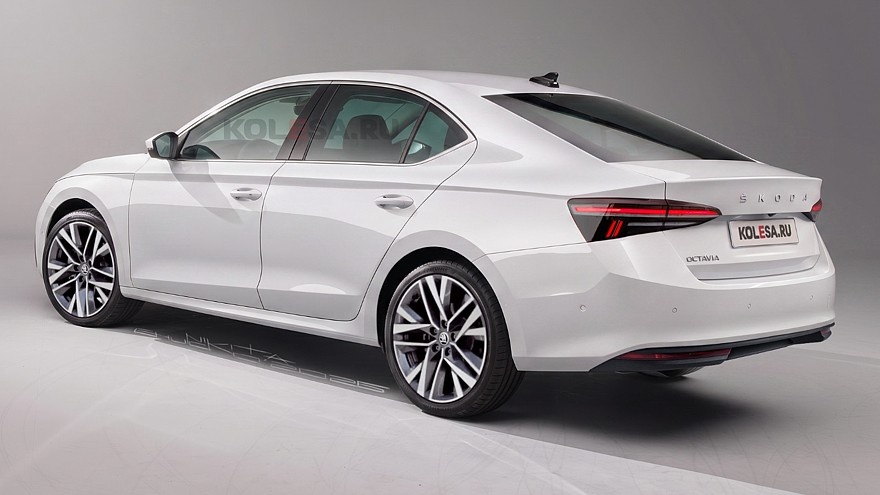    Рендер обновлённой Skoda Octavia