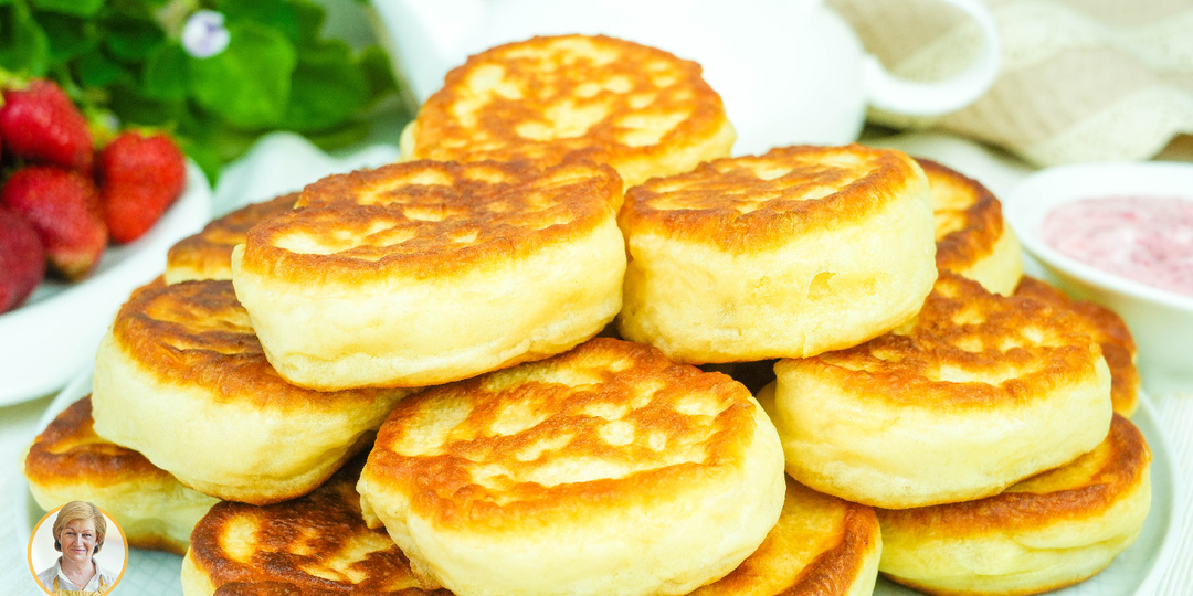 Оладьи на кефире как пончики — вкусные, пышные и не опадают