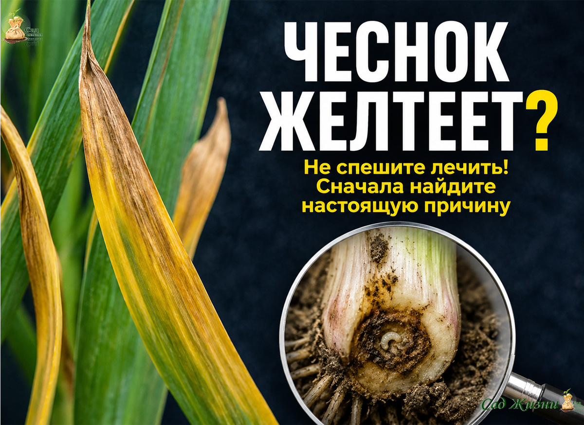 Почему желтеют и сохнут кончики листьев у чеснока в начале июля
