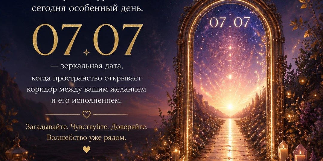 ПРАКТИКА НА 7 ИЮЛЯ — ДЕНЬ ВОЛШЕБСТВА