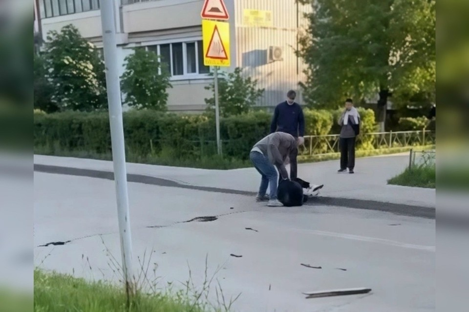    Видео инцидента опубликовали в соцсетях. Фото: паблик "ЧП Тольятти"