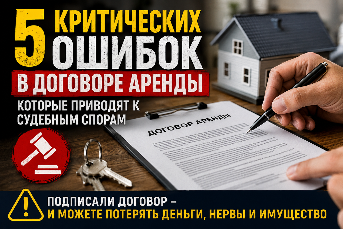 Правильно составляйте договор аренды.