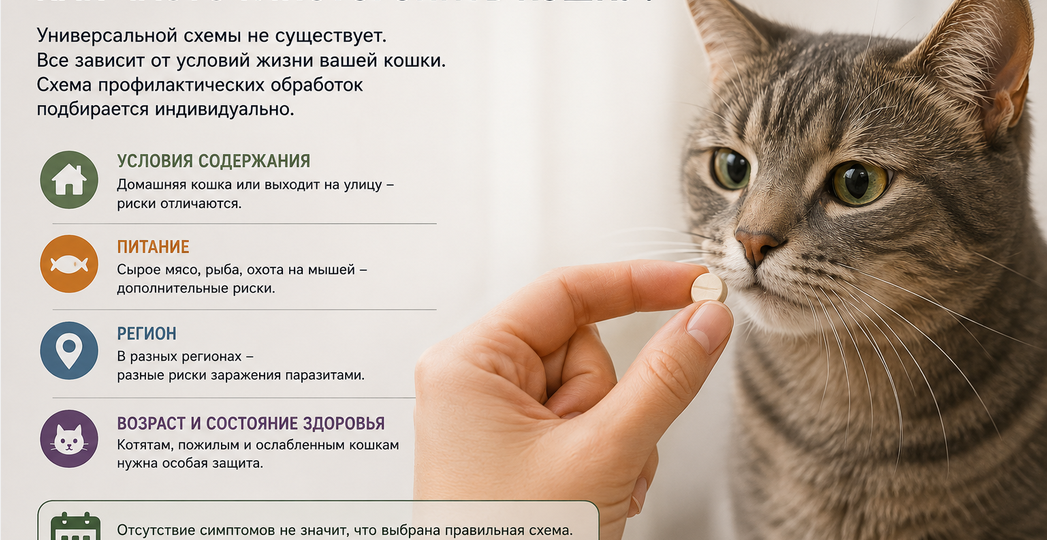 Извечный спор: как часто обрабатывать кошку от глистов