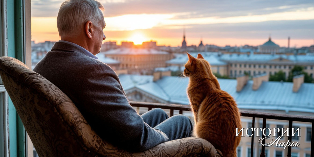 Старик и кот
