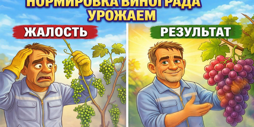 🍇 Нормировка винограда гроздями: Жадность и жалость-главные вредители винограда после виноградаря!