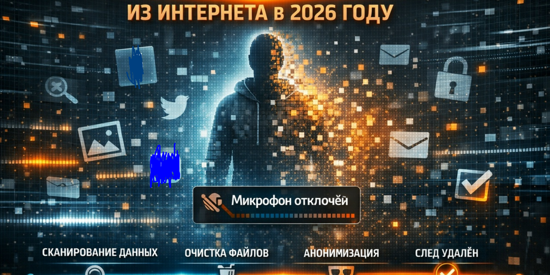 👻 Цифровой детокс за 60 минут: как удалить свой след из интернета в 2026 году