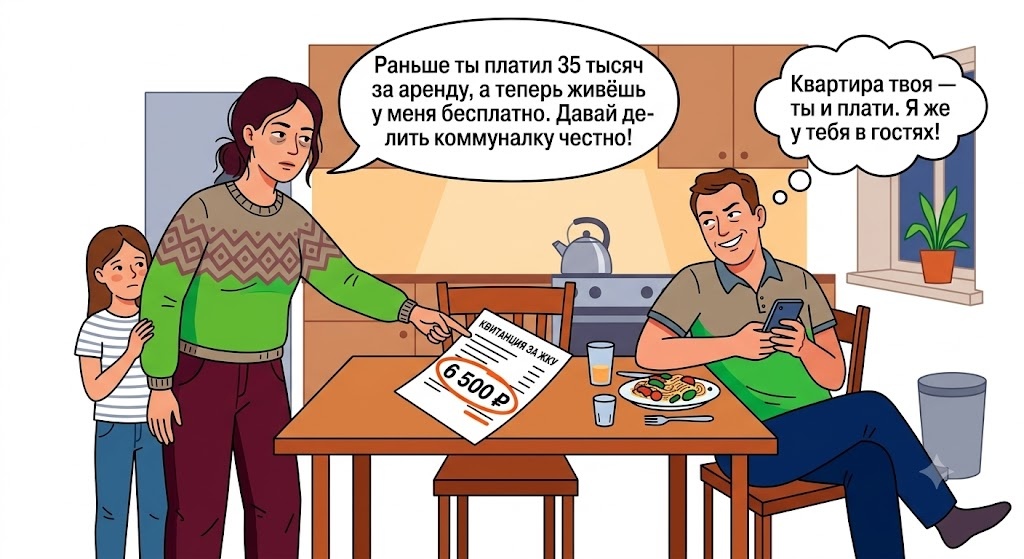 «Ты что меркантильная, хотела спонсора?» — ответил бойфренд, когда я попросила платить за свет. Он живёт у меня бесплатно и экономит более 50 тысяч в месяц. Выгнать или потерпеть?